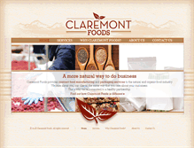 Tablet Screenshot of claremontfoods.com